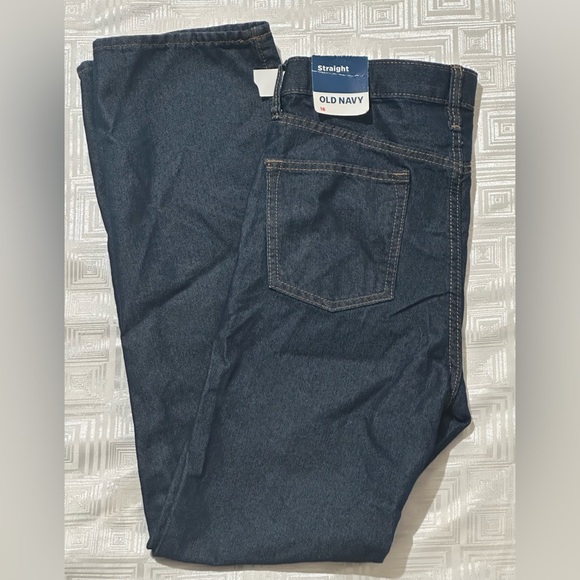 Old Navy Wow Straight Non-Stretch Jeans Medium Dark Wash Boys, NWT - Picture 11 of 12